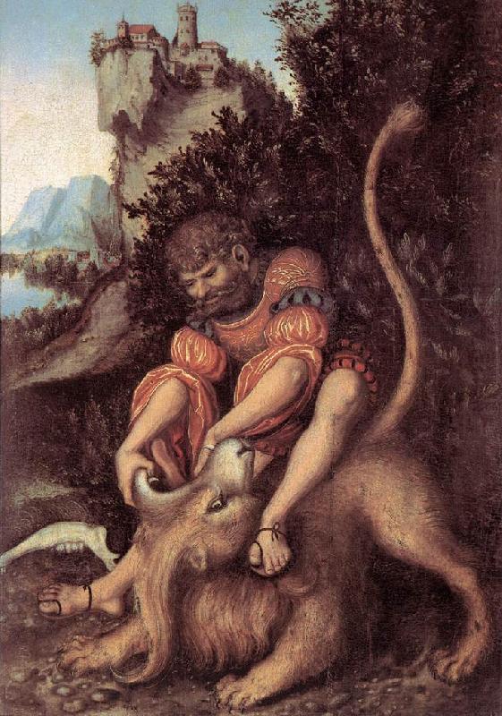 Samson s Fight with the Lion, CRANACH, Lucas the Elder